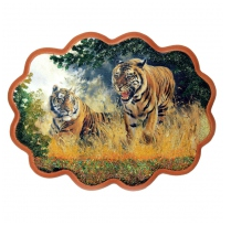 Панно "Тигры" №3 (34х26 см) 