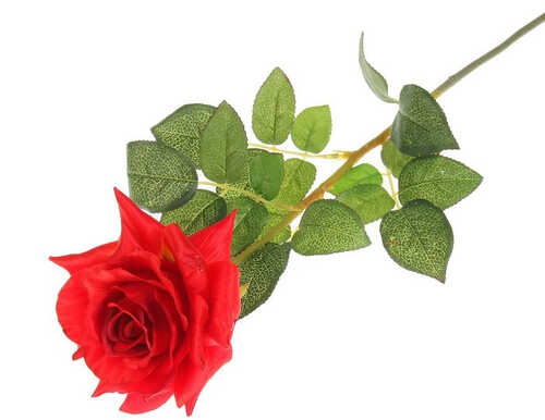 Цветок искусственный "Роза Джулиас" 10*74 см, красная