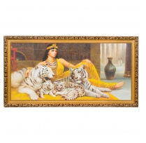 Картина из камней самоцветов "Придворные любимцы" багет №6,5 (33х70 см) 