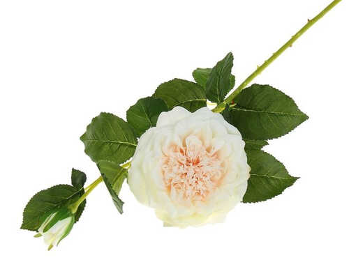 Цветок искусственный "Роза Айс" 9*10*60 см, белая