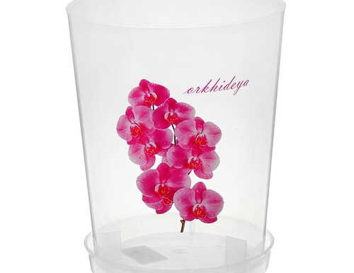 Горшок для орхидеи 3,5 л, прозрачный