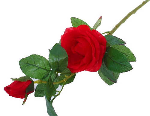 Цветы искусственные "Уральская роза" бордовая