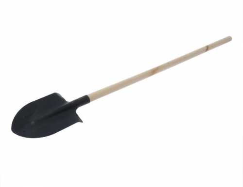 Лопата штыковая, деревянный черенок ( 153 см × 21 см × 4,5 см)