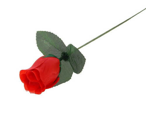 Цветок искусственный "Роза" красная