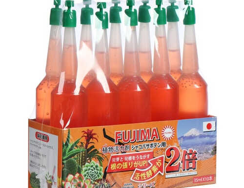 Удобрение Японское FUJIMA для кактусов и суккулентов, оранжевый, 35 мл, 10 шт (набор)